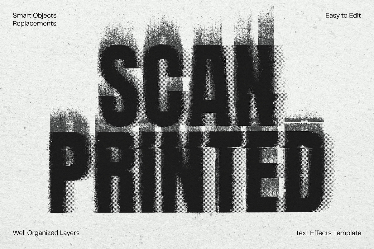 Scan Printed Text Effect, a Layer Style Add-On by dokudokunomi (Photo 1 of 4)