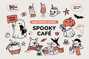 Halloween Clipart Hand-Drawn Doodles, a Decorative Illustration by Heartwarming Art (Thumbnail 1 of 10)