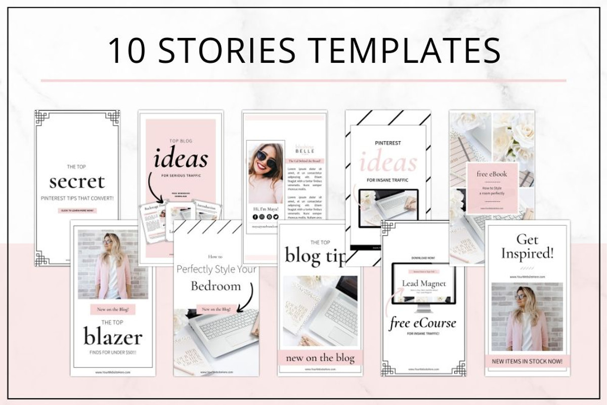 Social Media Pinterest Canva + PSD, a Social Media Template by Lady Boss Studio (Photo 4 of 7)