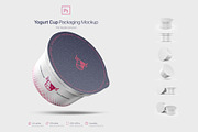 Yogurt Cup Packaging Mockup, a Cups & Container Mockup by Mockup+ (Thumbnail 5 of 6)