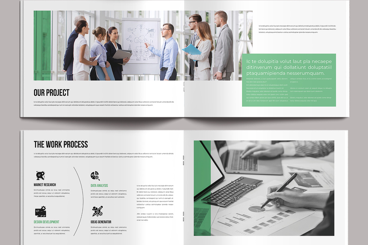 Creative Brochure Landscape Template, a Brochure Template by MightyDesign (Photo 6 of 9)