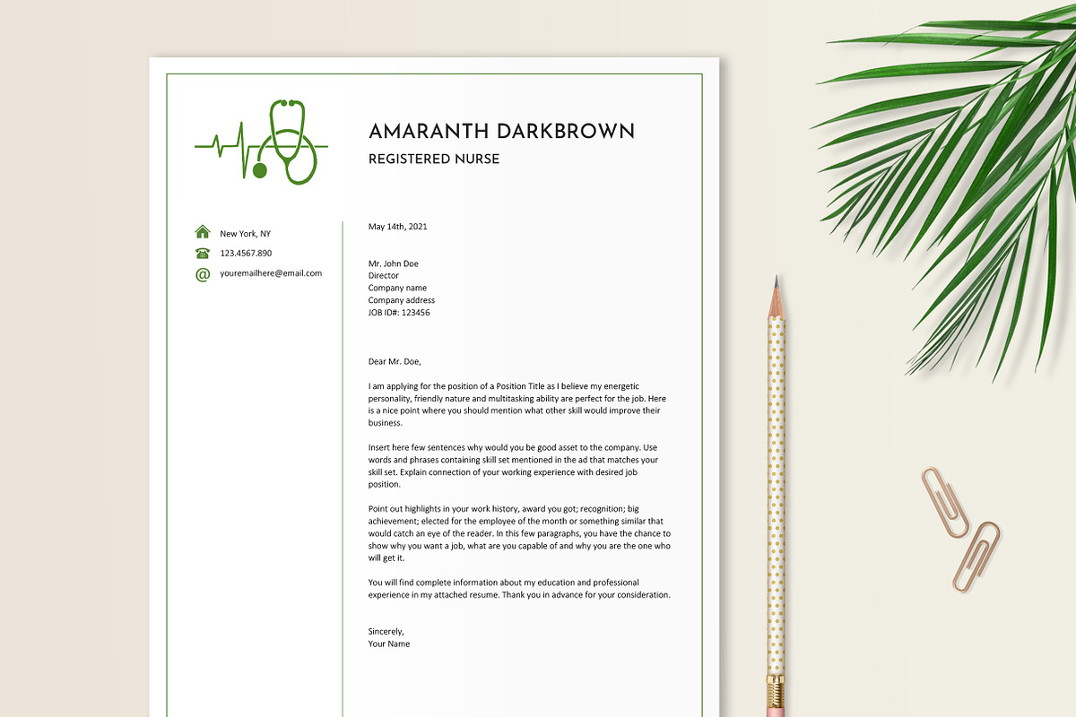 Resume Teamplate Healthcare, a Resume Template by Stanin Studio (Photo 5 of 10)