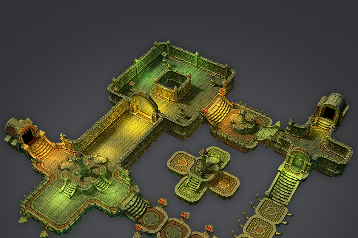 Cloudy Dungeon Set, an Architecture 3D Model by 3Dfancy (Photo 3 of 14)