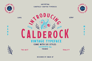 Calderock Typeface Extras