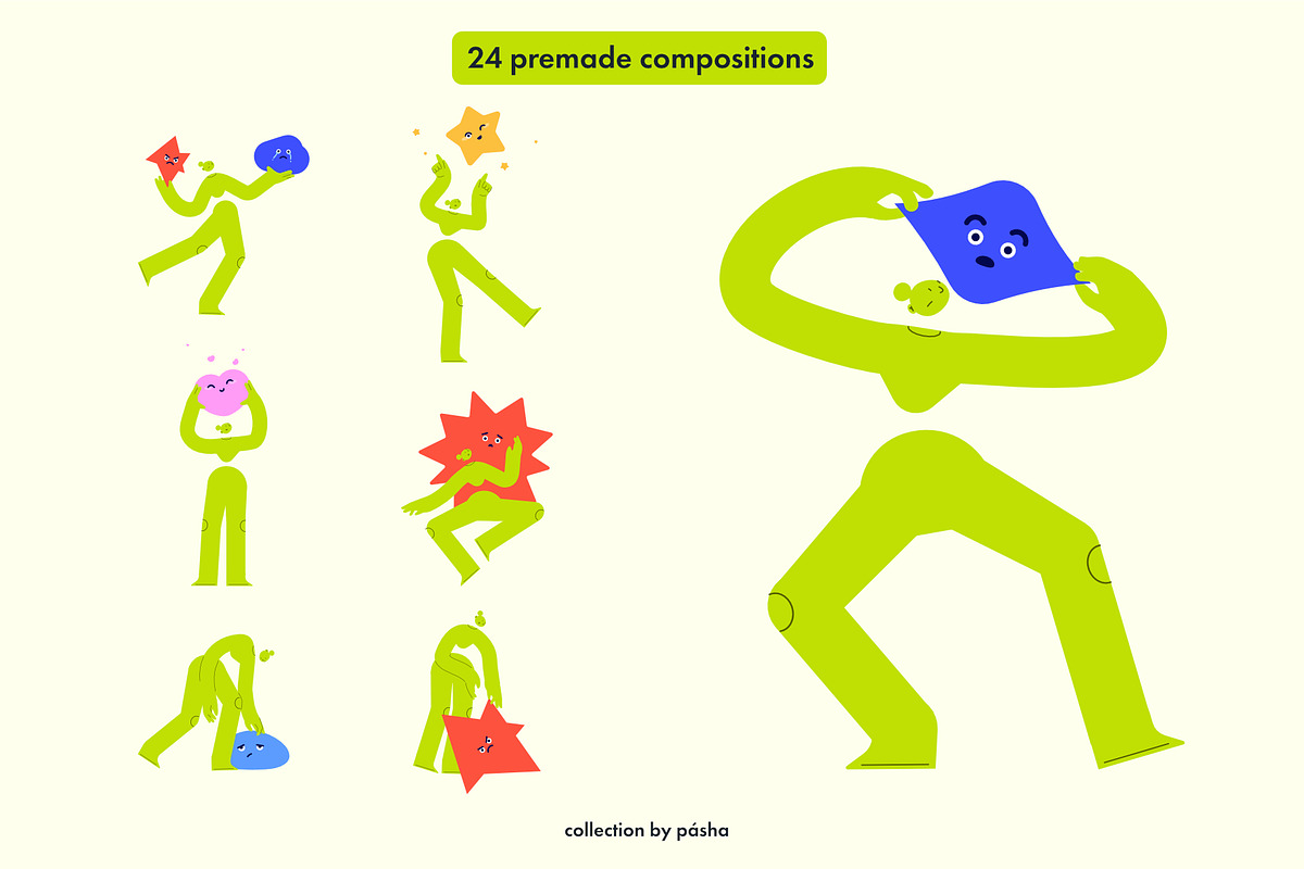 Abstract Character & Emotions, an Education Illustration by Pásha (Photo 4 of 7)