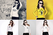 Female Shirt Mock Up, a Background Graphic by k-project design (Thumbnail 4 of 4)