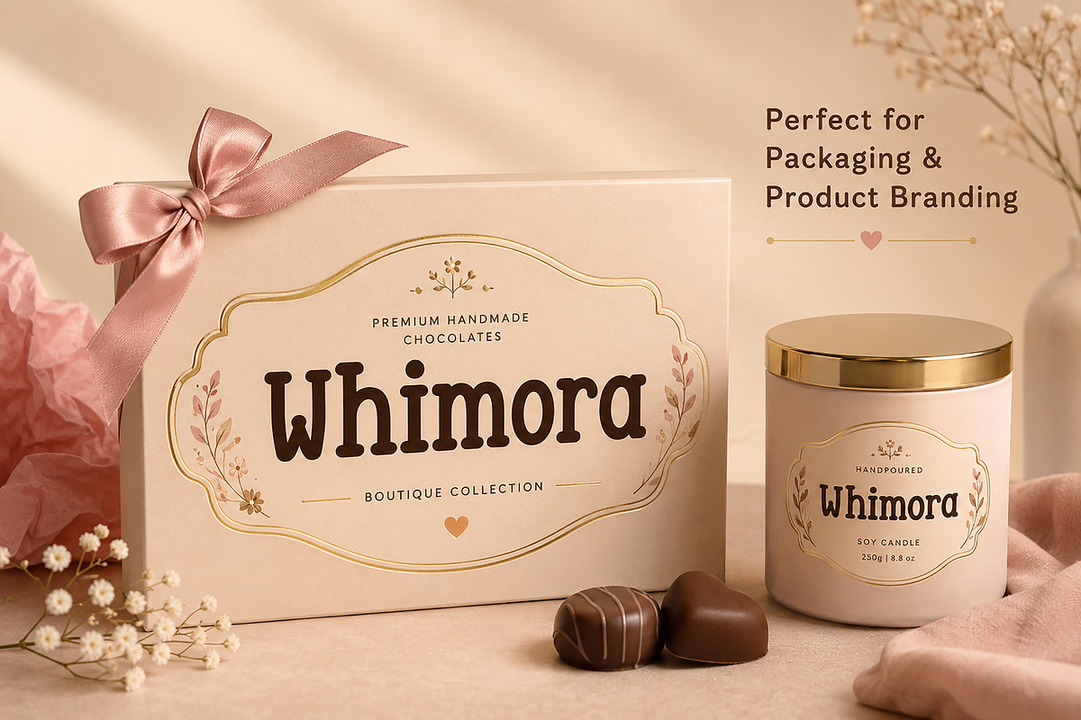 Whimora – Playful Display Font, a Script Font by Wow Magic (Photo 3 of 5)