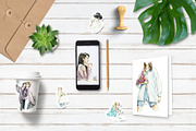 Girls. Watercolor Sketch, a Person Illustration by Budogoshch (Thumbnail 6 of 8)
