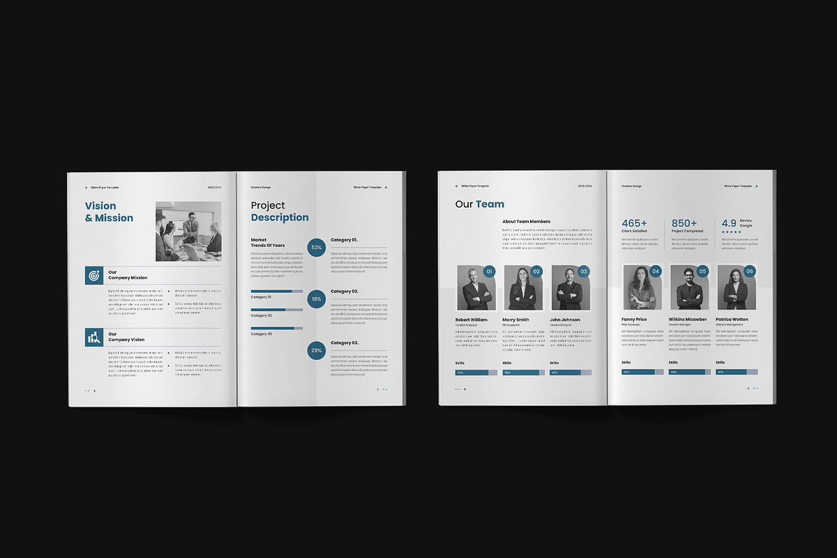 Business White Paper Template, a Brochure Template by Spark_Creative (Photo 6 of 11)