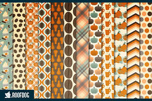 Pumpkin Spice Latte Digital Paper