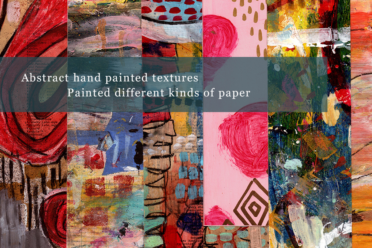 Mixed Media Collage Papers, a Texture Graphic by happychinchilla (Photo 4 of 9)