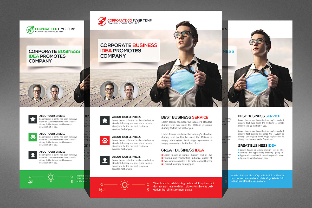 66 Corporates Flyers Bundle, a Flyer Template by Graphic Templates (Photo 54 of 67)