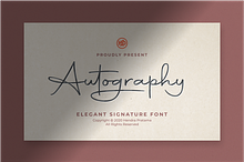 Autography - Signature Font