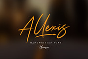 Allexis Signature Script, a Script Font by khurasan (Thumbnail 1 of 9)