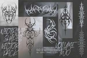 Neotribal Shapes Vol. II Vector Pack, an Object Graphic by MiksKS