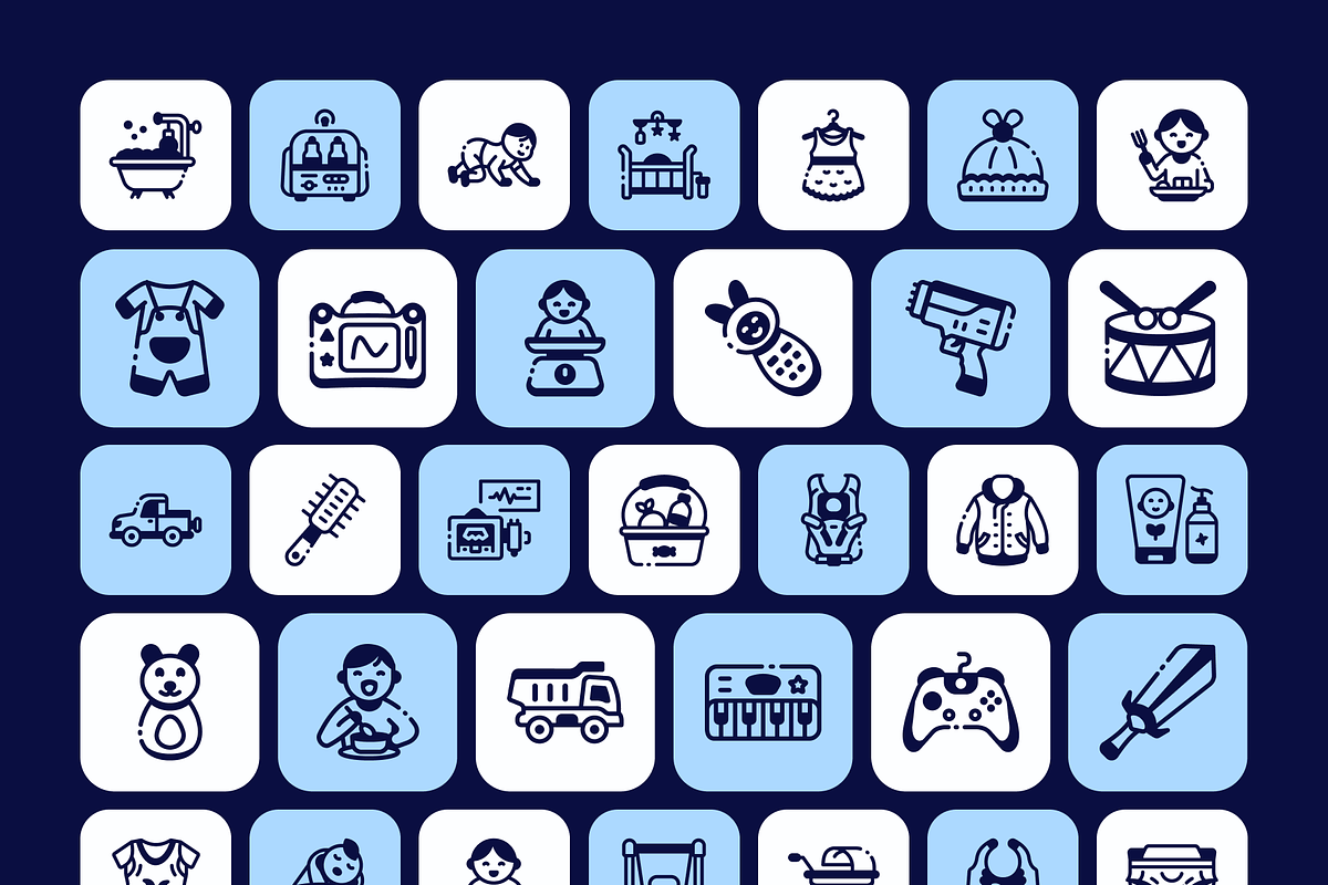 200 Family and Daily Life Icon Set, a Solid Icon by Vectors Market (Photo 8 of 8)