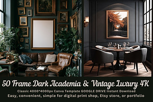 50 Canva Frame Mockups Luxury 4K