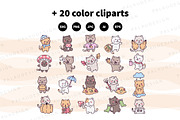 Cute Kawaii Cat Autumn Character, a Seasonal Illustration by Palau (Thumbnail 10 of 12)