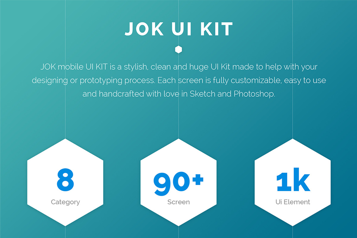 JOK Mobile App UI KIT, an UI Kit Template by No.13 (Photo 3 of 8)