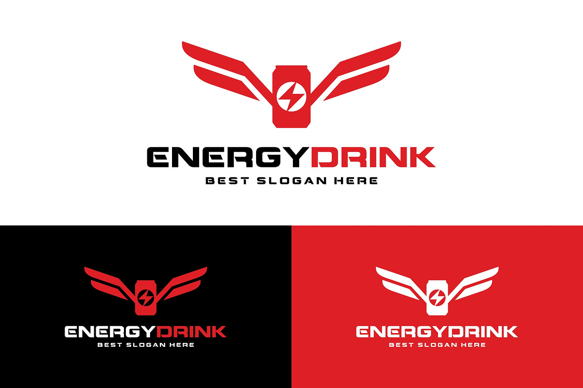 Energy Drink Fly Wing Logo, a Branding & Logo Template by ika trisiana (Photo 2 of 2)