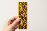 3 Honey Bees Bookmark SVG Cut File, an Object Graphic by Libby Wishes (Thumbnail 3 of 3)