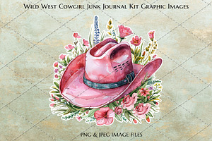 Wild West Cowgirl Junk Journal Kit