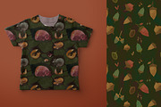 forest animals watercolor, a Pattern Graphic by watercolor kamill (Thumbnail 5 of 12)