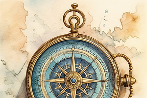 Vintage Nautical Compass