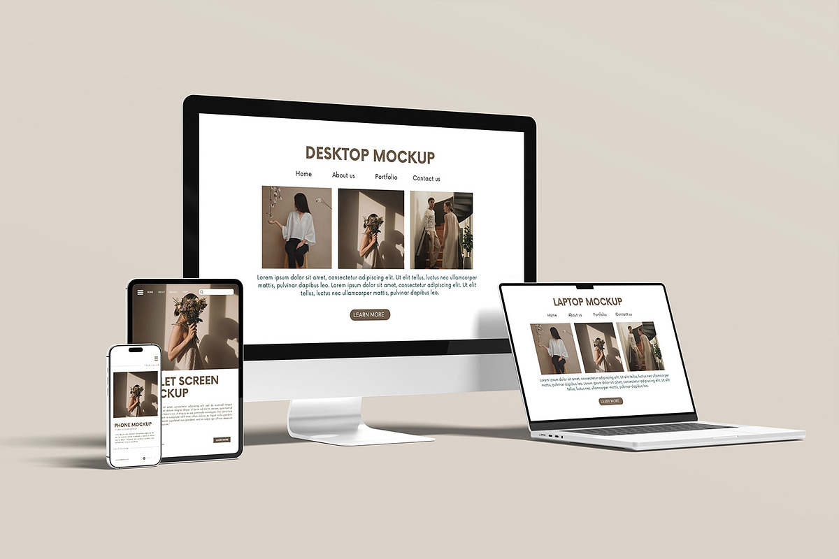 Multi Device Mockup, a Device Mockup by ZifaraDesign (Photo 4 of 9)