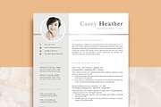 Professional Resume Template, CV, a Resume Template by VictoriousVita (Thumbnail 1 of 8)