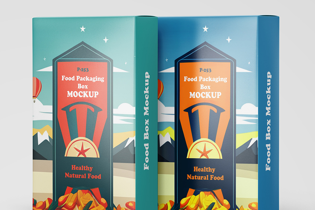 Vertical Food Packaging Box Mockup, a Packaging Mockup by Ram Studio LLC (Photo 10 of 11)