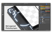 Nothing Phone – Modern Phone Mockup, an Android Mockup by Aksapix Studio (Thumbnail 3 of 3)
