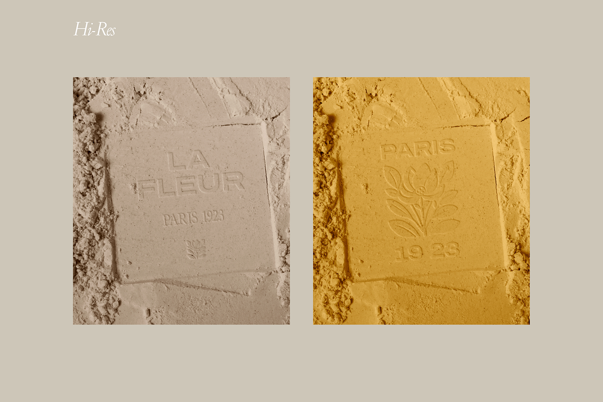 Embossed Powder Logo Mockup 01, an Advertising Mockup by Duet Atelier (Photo 3 of 4)