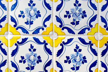 Portuguese tiles azulejos.