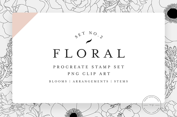 20 Floral Stamps For Procreate Vol2