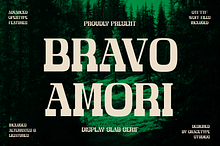 Bravo Amori | Display Slab Serif