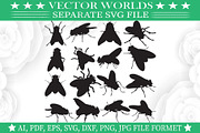 Flies Svg, Fly, Animal, Flying Svg, an Object Graphic by VectorWorlds (Thumbnail 1 of 3)
