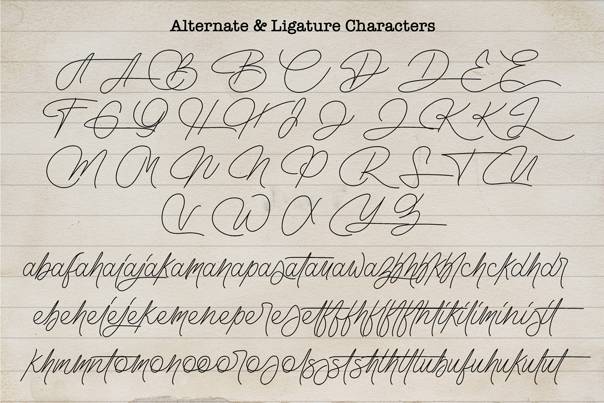 Nebuliqua - Stylish Signature Font, a Script Font by Aksapix Studio (Photo 10 of 11)