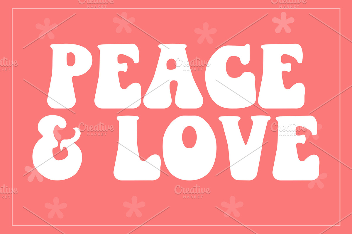 Retro font, Groovy font , Boho font, a Script Font by NS Arts Shop (Photo 2 of 5)
