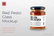 Red pesto - Jar mockup, a Household Mockup by Makestudio (Thumbnail 1 of 5)