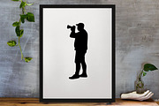 Photography Silhouettes SVG, a Work Illustration by newminddesign (Thumbnail 2 of 3)