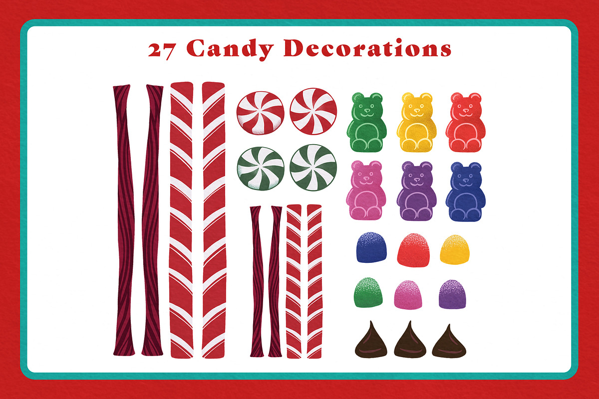 Printable Gingerbread House Builder, an Object Graphic by The Digital Prop Shop (Photo 6 of 7)