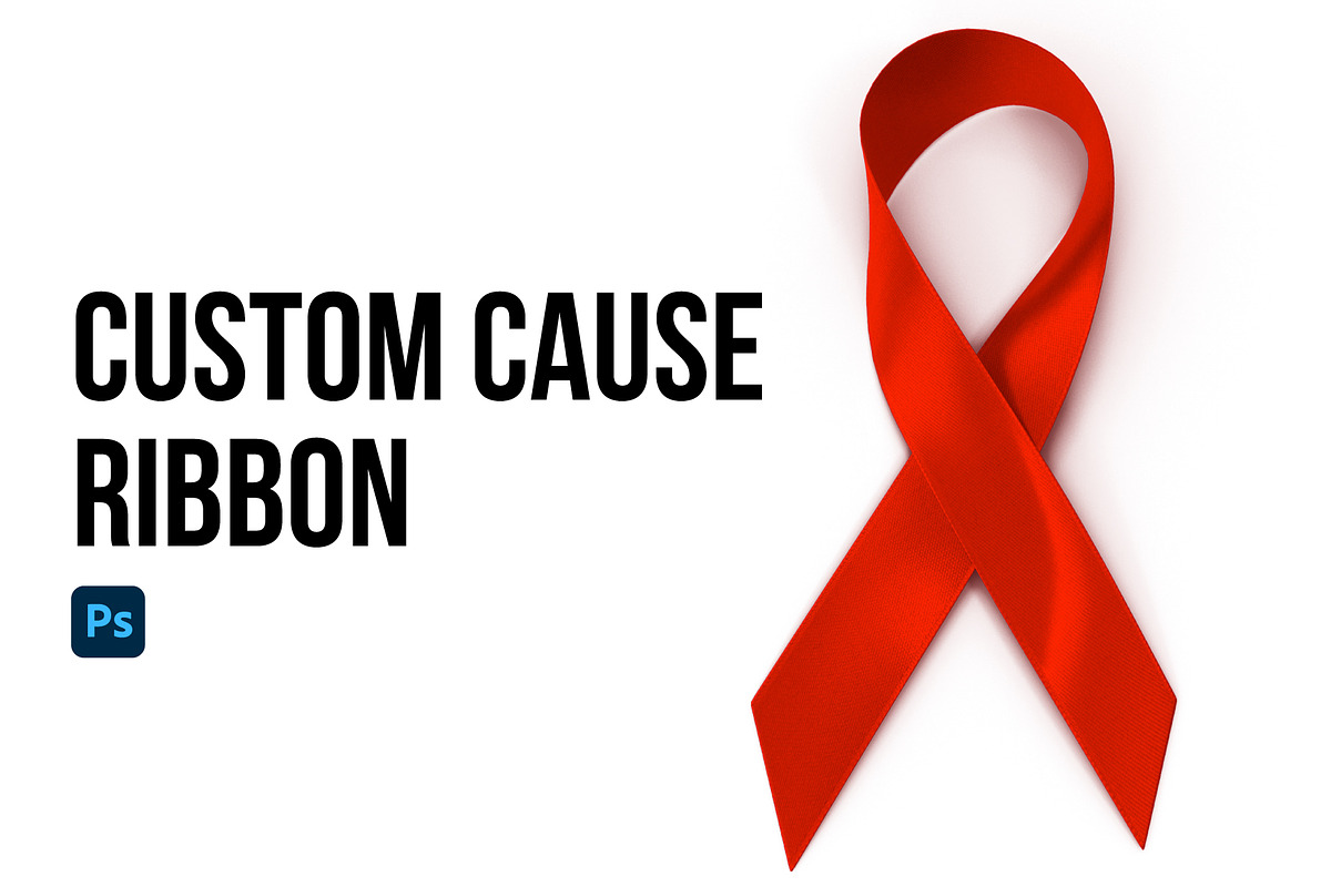 Custom Cause Ribbon, an Object Graphic by Loudoun Design Co. (Photo 1 of 2)