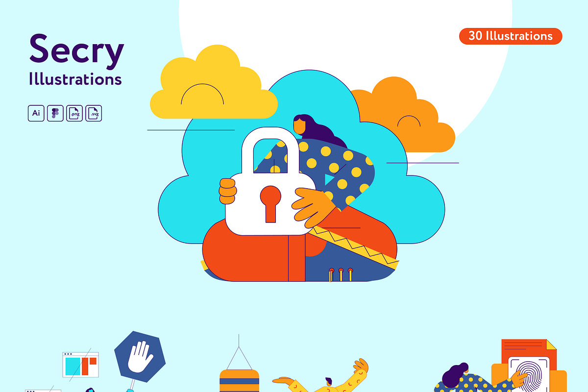 Secry Illustrations, a Person Illustration by Welovegraphics (Photo 7 of 8)