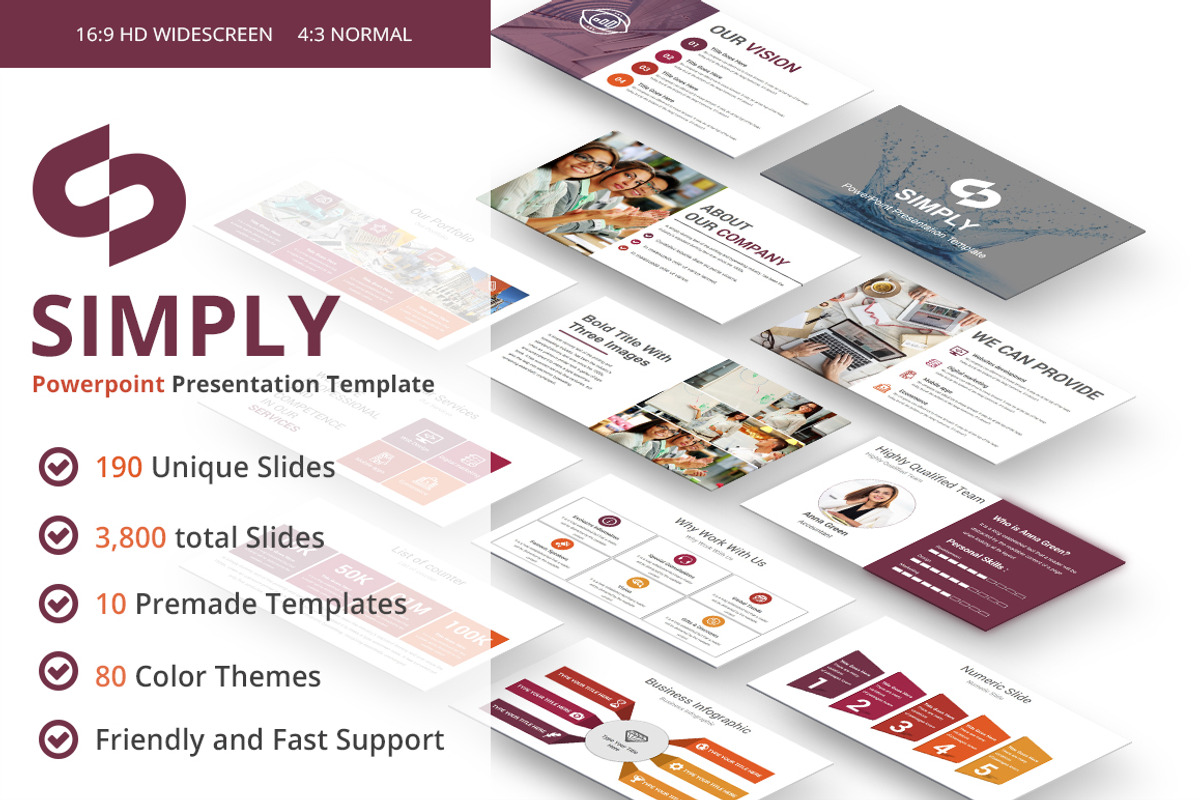 Simply PowerPoint Template, a Presentation Template by GraphicStan (Photo 1 of 25)