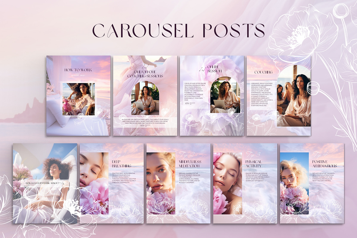 Instagram Post Template | Life Coach, a Social Media Template by Under My Cozy Roof (Photo 6 of 10)