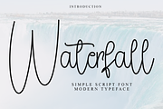Waterfall, a Handwritten Font by InermediaSTUDIO (Thumbnail 1 of 8)