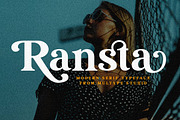 Ransta Modern Serif Font, a Serif Font by Multype Studio (Thumbnail 1 of 12)