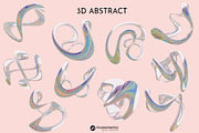 Iridescent 3D Liquid Shapes, a Graphic by Youandigraphics (Thumbnail 12 of 13)