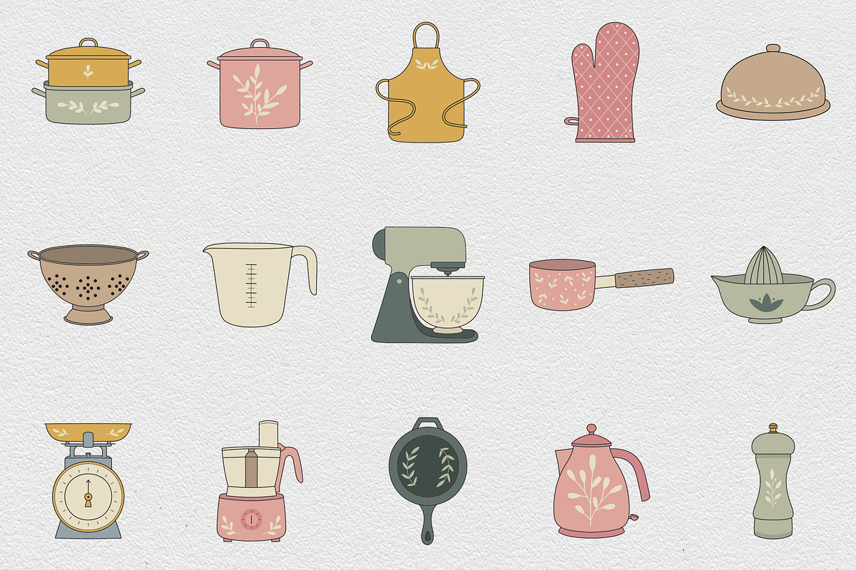 Kitchen & Cooking Icon Set, an Icon by NatalieArtShop (Photo 2 of 15)